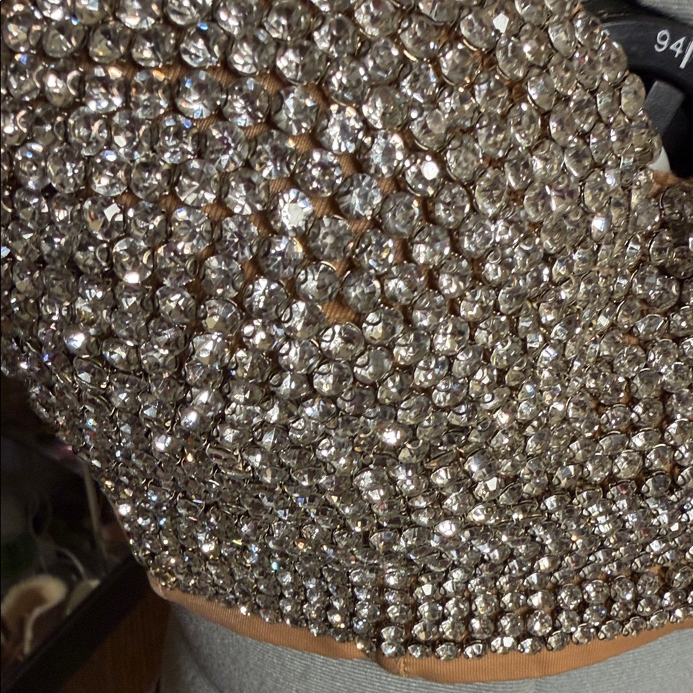 Sparkling Rhinestone Embellished Bra - Picture 2 of 7